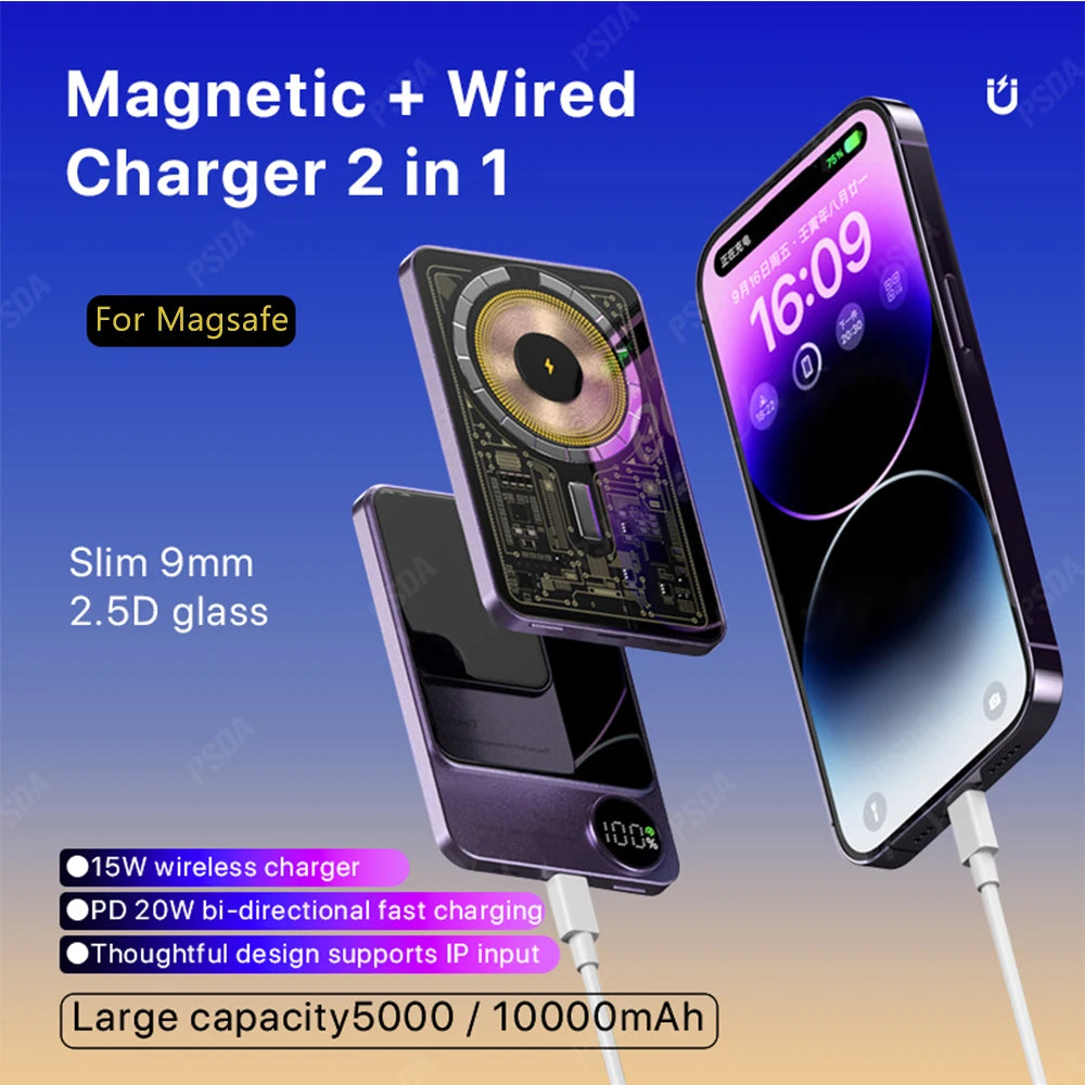 Voltex Transparent Magsafe Power Bank (15W)