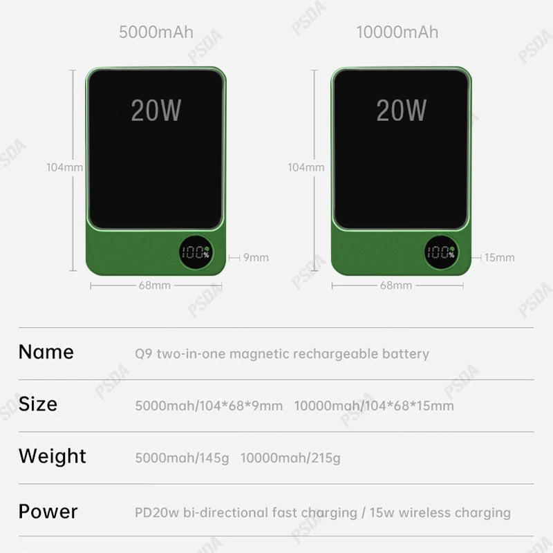 Voltex Transparent Magsafe Power Bank (15W)