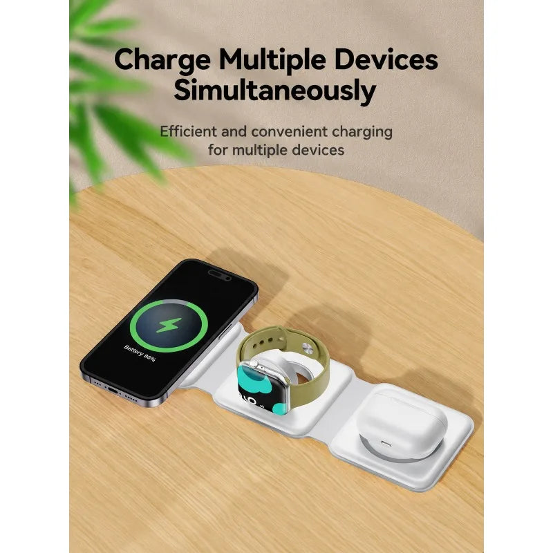 Voltex 3-in-1 Foldable Wireless Charger (15W/3W)