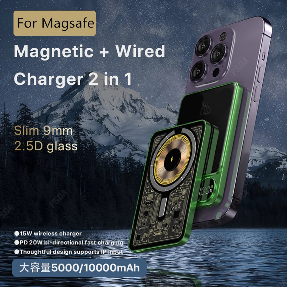Voltex Transparent Magsafe Power Bank (15W)